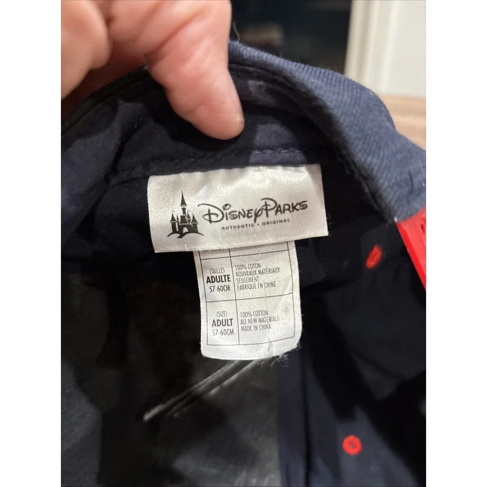 DISNEY PARKS-  Mickey Mouse Angry Graffiti Red White Black Snapback Hat (Q3)